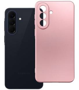 Rožinis dėklas Samsung Galaxy A57 5G telefonui "Metallic Case"