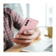 Rožinis dėklas Samsung Galaxy A37 5G telefonui "Metallic Case"