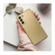 Auksinės spalvos dėklas Samsung Galaxy A37 5G telefonui "Metallic Case"