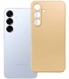 Auksinės spalvos dėklas Samsung Galaxy S25 Plus telefonui "Metallic Case"