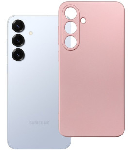 Rožinis dėklas Samsung Galaxy S25 Plus telefonui "Metallic Case"