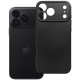 Juodas dėklas Apple iPhone 17 Pro Max / 18 Pro Max telefonui "Metallic Case"