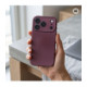 Bordo (Burgundy) dėklas Apple iPhone 17 Pro Max / 18 Pro Max telefonui "Metallic Case"