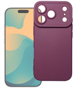 Bordo (Burgundy) dėklas Apple iPhone 17 Pro Max / 18 Pro Max telefonui "Matt Case 2.0"