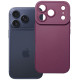 Bordo (Burgundy) dėklas Apple iPhone 17 Pro / 18 Pro telefonui "Matt Case 2.0" 