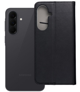 Juodas atverčiamas dėklas Samsung Galaxy A57 5G telefonui "Smart Case Book"
