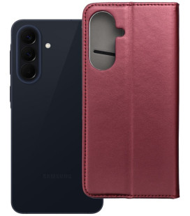 Raudonas atverčiamas dėklas Samsung Galaxy A57 5G telefonui "Smart Magneto"