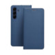 Mėlynas (Carbon) atverčiamas dėklas Samsung Galaxy A57 5G telefonui "Luna Book"