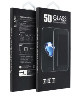 Juodas apsauginis grūdintas stiklas Samsung Galaxy A32 LTE (4G) telefonui "5D Full Glue"