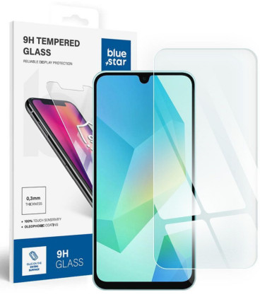 Apsauginis grūdintas stikliukas Samsung Galaxy A16 4G / A16 5G / A17 4G / A17 5G / A18 telefonui "Blue Star"