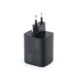 Juodas 1xUSB-A + 2xUSB-C GaN QC4.0 PD 4A 65W pakrovėjas "Blue Star VT-43"