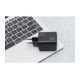 Juodas 1xUSB-A + 2xUSB-C GaN QC4.0 PD 4A 65W pakrovėjas "Blue Star VT-43"
