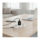 Juodas 1xUSB-C GaN QC4.0 PD 3A 20W pakrovėjas "Blue Star Slim TFK-SC-20WPD"