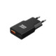 Juodas 1xUSB-A + 1xUSB-C GaN QC4.0 PD 3A 25W pakrovėjas "Blue Star Slim TFK-SC-25WAC"