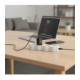 Juodas 1xUSB-A + 1xUSB-C GaN QC4.0 PD 3A 25W pakrovėjas "Blue Star Slim TFK-SC-25WAC"