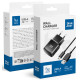 Juodas 1xUSB-A 10W 2A pakrovėjas + kabelis USB A į USB C "Blue Star TFK-TC-1100B"