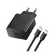 Juodas 1xUSB-C QC3.0 PD 20W 3A pakrovėjas + kabelis USB C į USB C "Blue Star TFB-TC-20WPD"