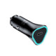 Juodas 1xUSB-C QC3.0 PD AFC 3A 20W automobilinis pakrovėjas "Blue Star CC391-1C"