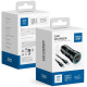 Juodas 1xUSB-A 1xUSB-C QC3.0 PD AFC PPS 3A 25W automobilinis pakrovėjas + kabelis USB C į USB C "Blue Star"