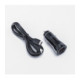 Juodas 1xUSB-A 1xUSB-C QC3.0 PD AFC PPS 3A 30W automobilinis pakrovėjas + kabelis USB C į USB C "Blue Star"