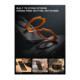 Juodas (Aramid) / oranžinis dėklas Apple iPhone 17 Pro Max / 18 Pro Max telefonui "Supcase UB Grip MAG Magsafe"
