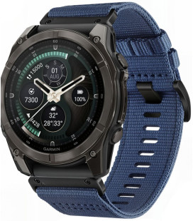 Mėlyna apyrankė Garmin Fenix 5 / 6 / 6 Pro / 7 / 8 / 8 Pro / E / 9 / 9 Pro (47 mm) "Tech-Protect Nylon Classic"