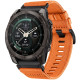 Oranžinė apyrankė Garmin Fenix 5 / 6 / 6 Pro / 7 / 8 / 8 Pro / E / 9 / 9 Pro (47 mm) "Tech-Protect Nylon Classic"