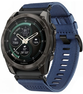 Mėlyna apyrankė Garmin Fenix 5X / 5X Plus / 6X / 6X Pro / 7X / 8 / 8 Pro / 9 / 9 Pro (51 mm) "Tech-Protect Nylon Classic"