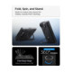 Juodas dėklas Apple iPhone DUO telefonui "Spigen Slim Armor Pro S Magsafe"