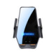 Juodas belaidis automobilinis telefono laikiklis su 15W krovimu "Forcell F-Grip HS6"