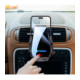Juodas belaidis automobilinis telefono laikiklis su 15W krovimu "Forcell F-Grip HS6"