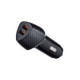 Juodas 2xUSB-A QC3.0 3A 36W automobilinis pakrovėjas "Forcell F-Energy Carbon CC50-2A"