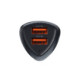 Juodas 2xUSB-A QC3.0 3A 36W automobilinis pakrovėjas "Forcell F-Energy Carbon CC50-2A"