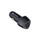 Juodas 2xUSB-A QC3.0 3A 36W automobilinis pakrovėjas "Forcell F-Energy Carbon CC50-2A"