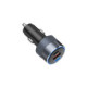 Pilkas 1xUSB-A + 2xUSB-C QC4.0 PD SFC2.0 3A 85W automobilinis pakrovėjas "Forcell F-Energy Alu"