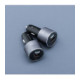 Pilkas 1xUSB-A + 2xUSB-C QC4.0 PD SFC2.0 3A 85W automobilinis pakrovėjas "Forcell F-Energy Alu"