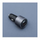 Pilkas 1xUSB-A + 2xUSB-C QC4.0 PD SFC2.0 3A 85W automobilinis pakrovėjas "Forcell F-Energy Alu"