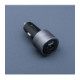 Pilkas 1xUSB-A + 2xUSB-C QC4.0 PD SFC2.0 4,5A 65W automobilinis pakrovėjas "Forcell F-Energy Alu"