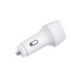 Baltas 1xUSB-A + 1xUSB-C QC3.0 PD 3A 38W automobilinis pakrovėjas "Forcell F-Energy Carbon CC50-1A1C"