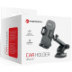 Juodas automobilinis telefono laikiklis "Forcell F-Grip Carbon Bracket"