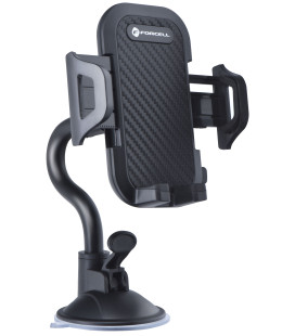 Juodas automobilinis telefono laikiklis "Forcell F-Grip Carbon Bracket Arm 17cm"