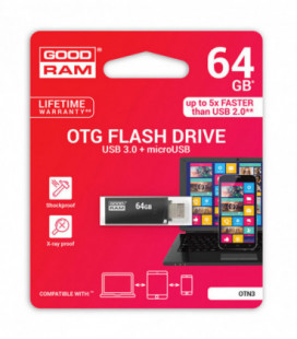 Atmintinė GOODRAM OTN3 64Gb OTG USB 3.0 + "microUSB"