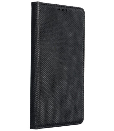 Juodas atverčiamas dėklas Samsung Galaxy S21 FE telefonui "Smart Case Book"