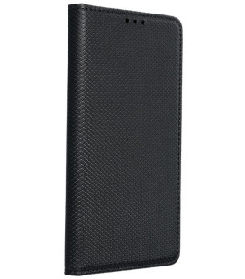 Juodas atverčiamas dėklas Samsung Galaxy A15 4G / 5G telefonui "Smart Case Book"