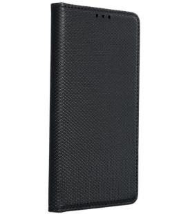 Juodas atverčiamas dėklas Samsung Galaxy S24 Plus telefonui "Smart Case Book"