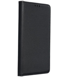 Juodas atverčiamas dėklas Samsung Galaxy A20e telefonui "Smart Case Book"