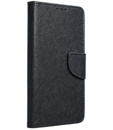 Juodas atverčiamas dėklas Huawei P Smart 2019 telefonui "Fancy Book"