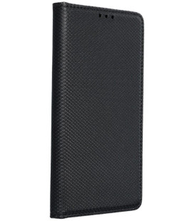 Juodas atverčiamas dėklas Xiaomi Redmi Note 8 Pro telefonui "Smart Case Book"