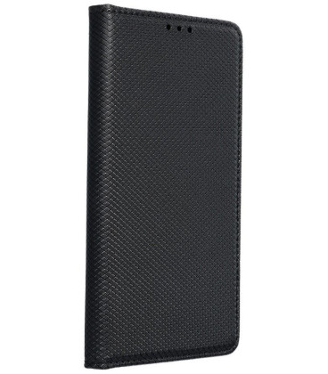 Juodas atverčiamas dėklas Samsung Galaxy A13 5G / A04s telefonui "Smart Book Case"