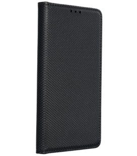 Juodas atverčiamas dėklas Xiaomi Redmi 9A telefonui "Smart Book Case"